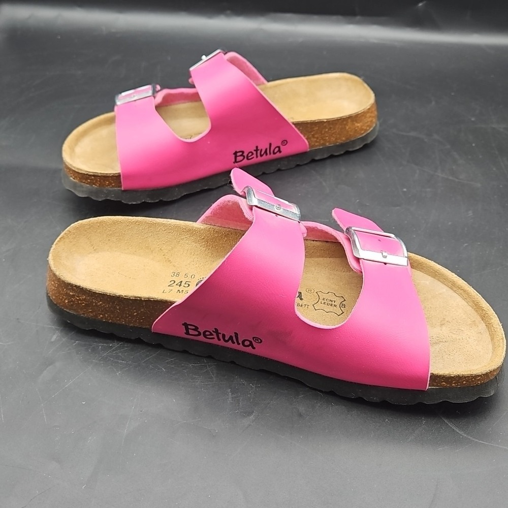 Birkenstock Pink Betula Sandals, Size 7, Narrow, EUC. SAME DAY SHIPPING! - Picture 6 of 9